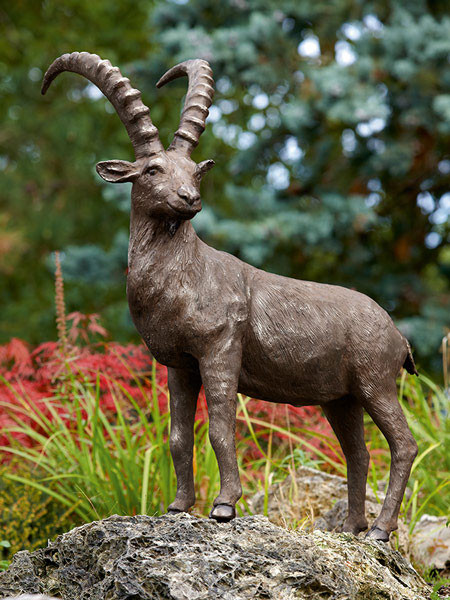 Bronzefigur Steinbock groß (Art.Nr. 88584)