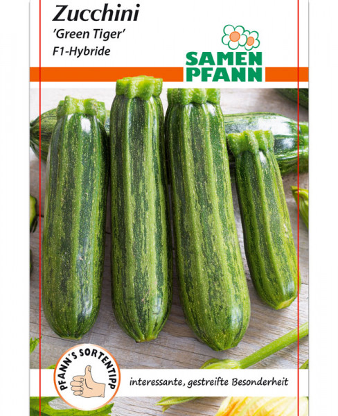 Zucchini 'Green Tiger' - F1-Hybride (Art.Nr. G516)
