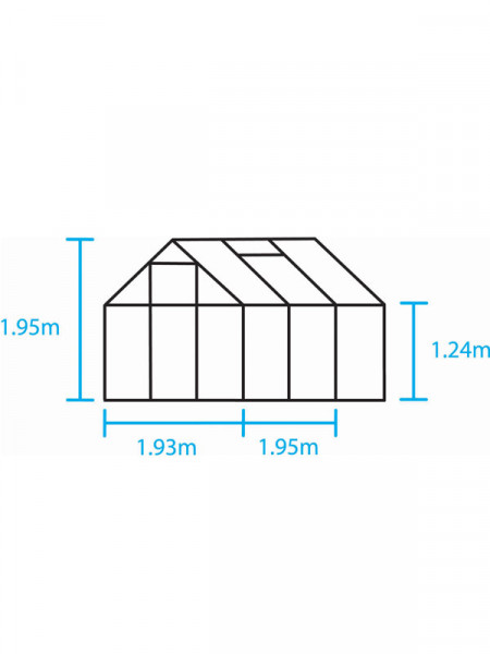 Maßzeichnung Gewächshaus Saturn